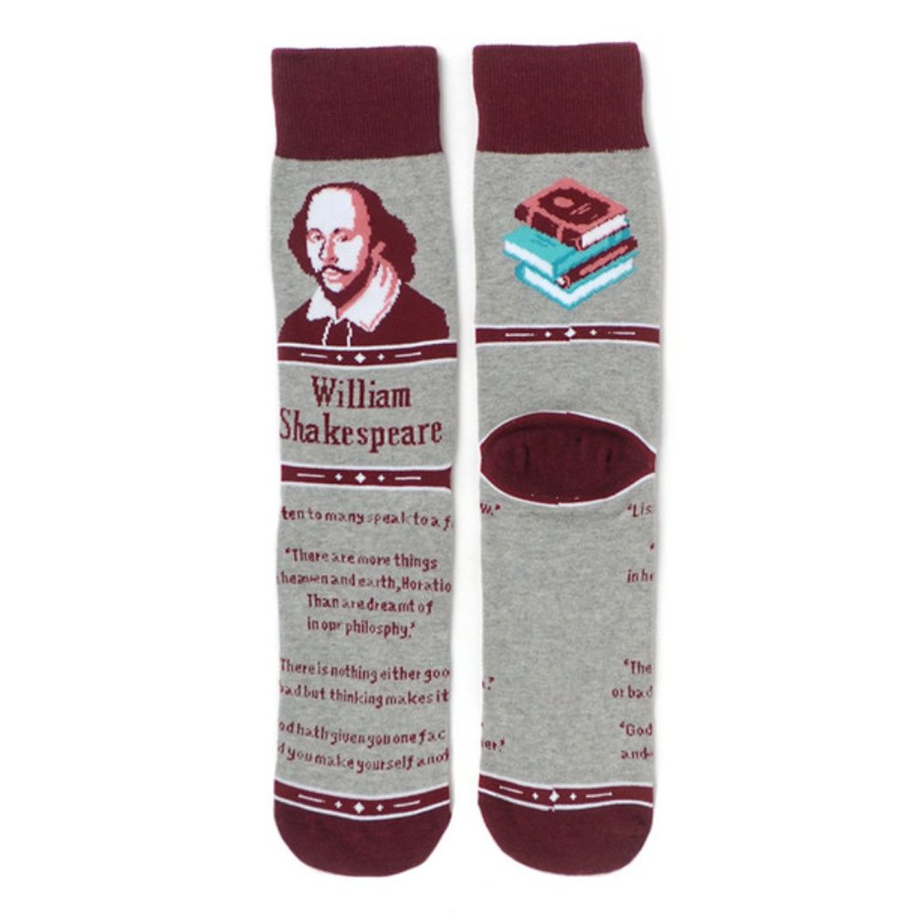 Men's William Shakespeare Novelty Socks - NWT